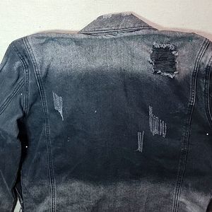 Balmain Paris denim biker jacket XL
